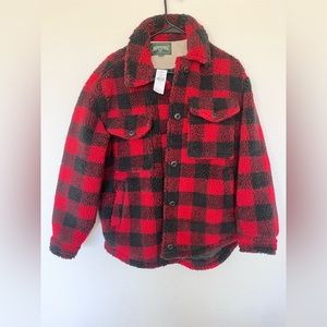 Nwt American eagle buffalo plaid coat small
